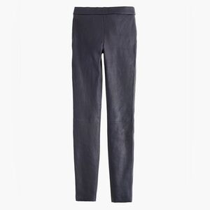 J. Crew Collection Black Genuine Leather Leggings Women’s 12